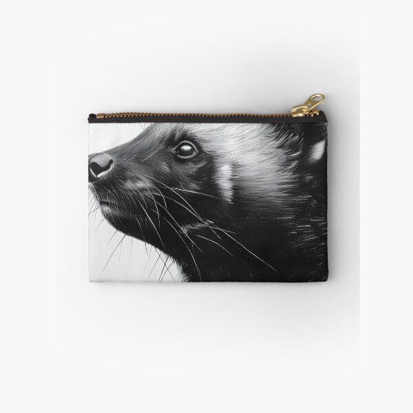 Item preview, Black and white wolverine pencil drawing designed and sold by Pencil-Art.