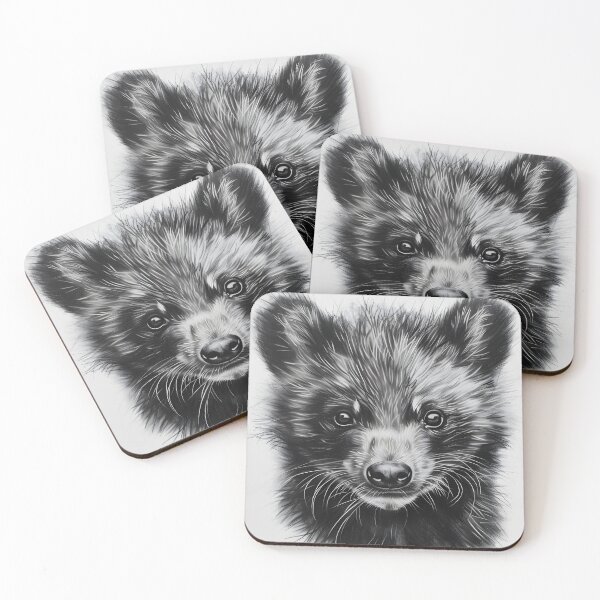 Item preview, Black and white wolverine pencil drawing designed and sold by Pencil-Art.