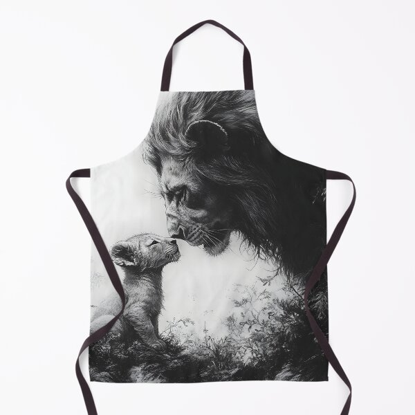 Item preview, Black and white lion pencil drawing designed and sold by Pencil-Art.