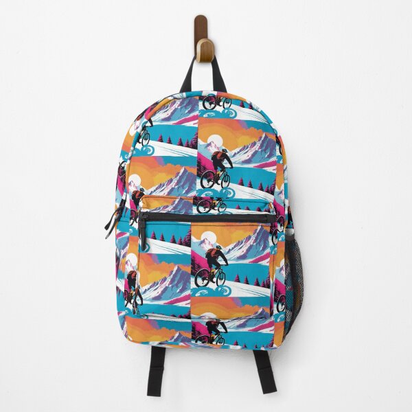 Item preview, Epic MTB Rider Conquering Snowy Mountain Peaks designed and sold by GrizzlyCollective.