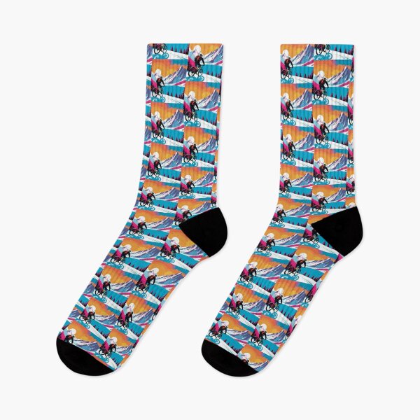 Item preview, Epic MTB Rider Conquering Snowy Mountain Peaks designed and sold by GrizzlyCollective.
