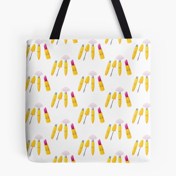 Item preview, Cute Kawaii Illustration of Brush, Mascara and Lipstick designed and sold by AdiApparel.