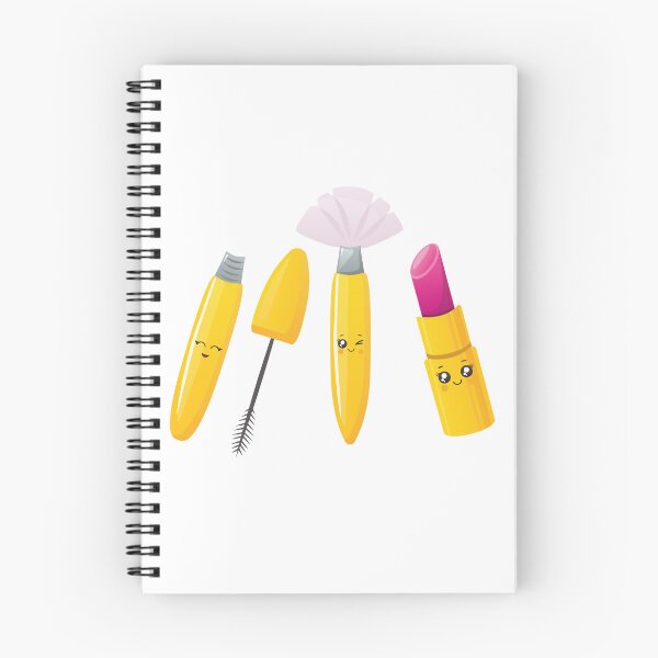 Item preview, Cute Kawaii Illustration of Brush, Mascara and Lipstick designed and sold by AdiApparel.