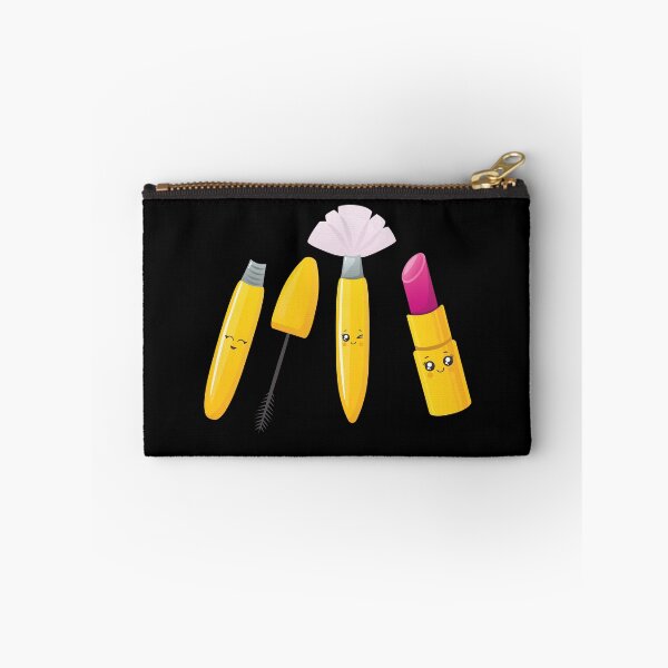 Item preview, Cute Kawaii Illustration of Brush, Mascara and Lipstick designed and sold by AdiApparel.
