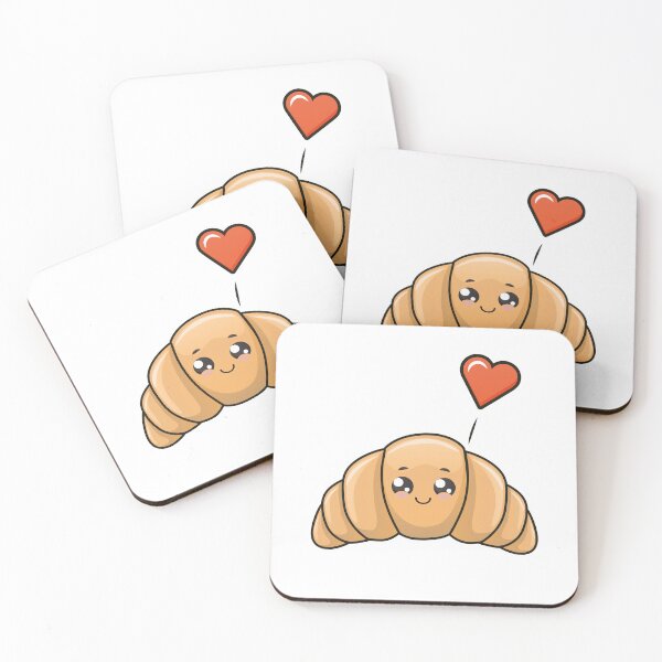 Item preview, Cute Kawaii Illustration of Croissant designed and sold by AdiApparel.
