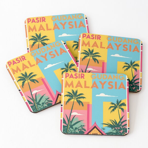 Item preview, Pasir Gudang Malaysia Vintage Travel Tourism designed and sold by TravelersGems.