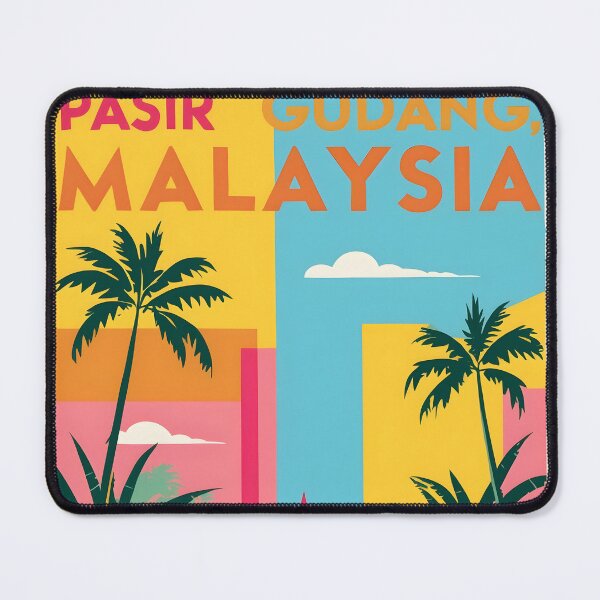 Item preview, Pasir Gudang Malaysia Vintage Travel Tourism designed and sold by TravelersGems.