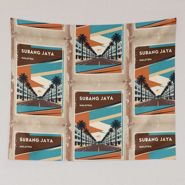 Item preview, Subang Jaya Malaysia Vintage Travel Tourism designed and sold by TravelersGems.