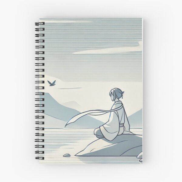 Item preview, Minimalist Anime Serenity: Tranquil Landscape Art designed and sold by GusiaTreasures.