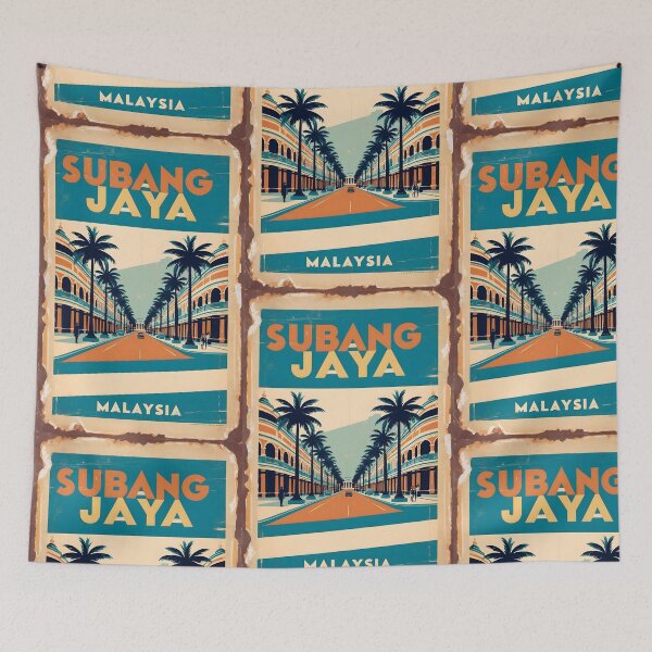Item preview, Subang Jaya Malaysia Vintage Travel Tourism designed and sold by TravelersGems.
