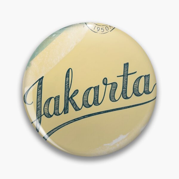 Item preview, Jakarta Vintage Travel Retro Postcard Design designed and sold by TravelPostcardGems.