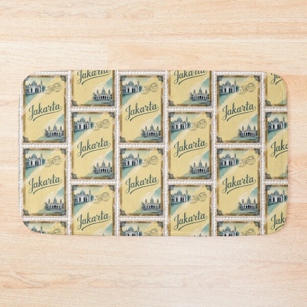 Item preview, Jakarta Vintage Travel Retro Postcard Design designed and sold by TravelPostcardGems.