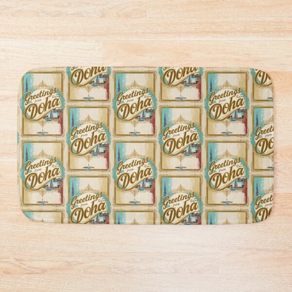 Item preview, Doha Vintage Travel Retro Postcard Design designed and sold by TravelPostcardGems.