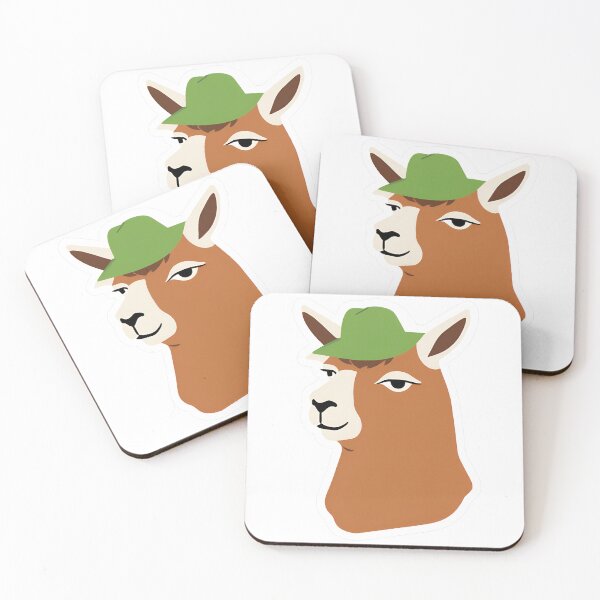 Item preview, Llama in a Green Hat designed and sold by GeoSketchWear.