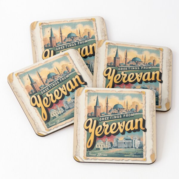 Item preview, Yerevan Vintage Travel Retro Postcard Design designed and sold by TravelPostcardGems.