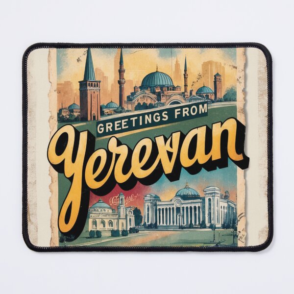 Item preview, Yerevan Vintage Travel Retro Postcard Design designed and sold by TravelPostcardGems.