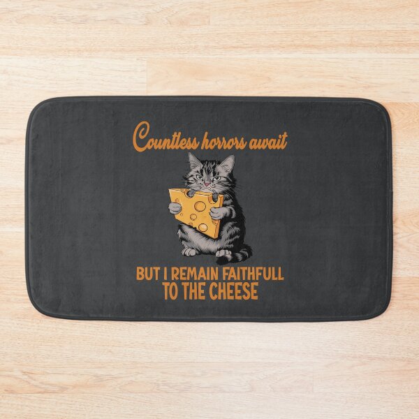 Item preview, countless horrors await cute cat cheese lover for women shirt designed and sold by Colorfulman.