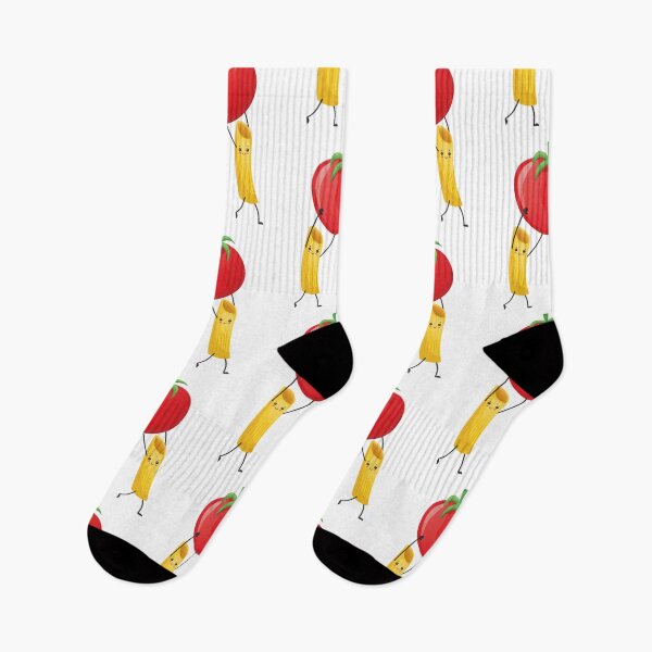 Item preview, Cute Kawaii Illustration of Pasta Carrying Tomato designed and sold by AdiApparel.