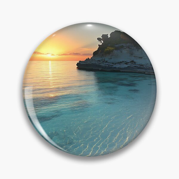 Item preview, The Magic of Sardinia Sunset Over Mediterranean Waters designed and sold by daila70.