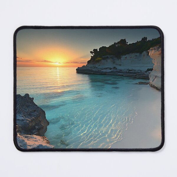 Item preview, The Magic of Sardinia Sunset Over Mediterranean Waters designed and sold by daila70.
