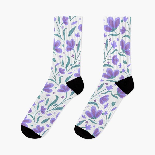 Item preview, Lavender and turquoise romantic floral pattern designed and sold by Home Cyn Home.