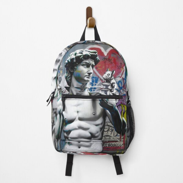 Item preview, Michelangelo David colorfull banksy street art designed and sold by martin max.