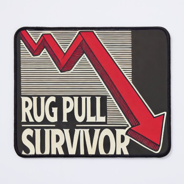 Item preview, Rug Pull Survivor - Crypto Meme designed and sold by Glassmaster.