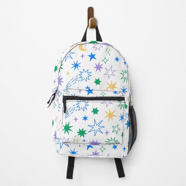 Item preview, simple stars and comets on a white background designed and sold by burbura.