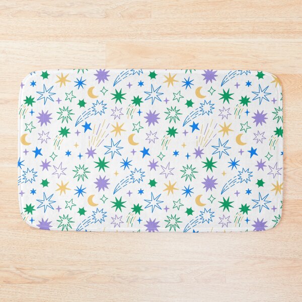 Item preview, simple stars and comets on a white background designed and sold by burbura.