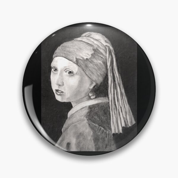 Item preview, Girl with pearl earring, drawing. designed and sold by RonnyMilleo.