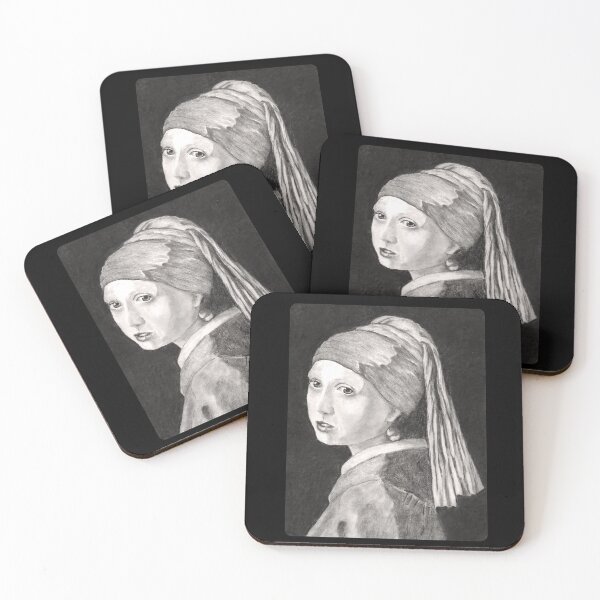 Item preview, Girl with pearl earring, drawing. designed and sold by RonnyMilleo.