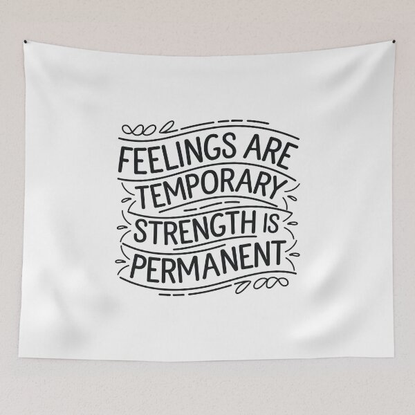 Item preview, Feeling are temporary strength is permanent designed and sold by Snow-Woods.