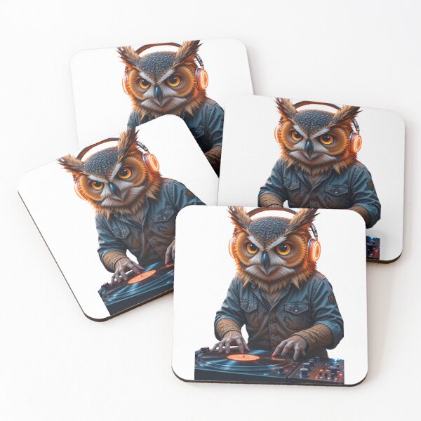 Item preview, DJ Eule plays music in the forest! designed and sold by HorizonStores.