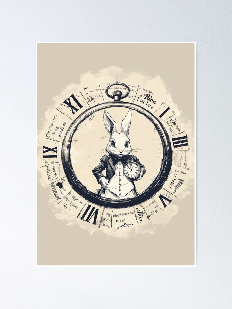 Aperçu 1 sur 3. Poster avec l'œuvre White Rabbit créée et vendue par Bulotin.