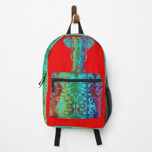 Item preview, Rainbow Blue Elephant On Red V.2 designed and sold by Diego-t.