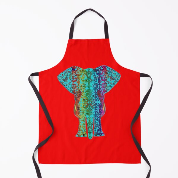 Item preview, Rainbow Blue Elephant On Red V.2 designed and sold by Diego-t.