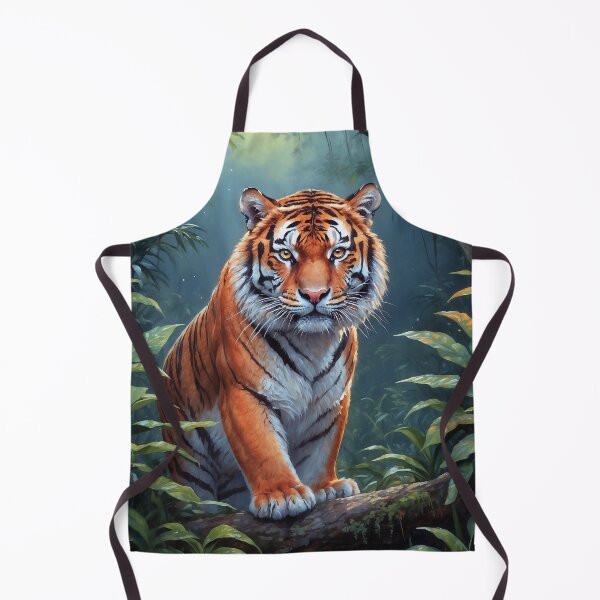 Item preview, Mystical Tiger Under the Moonlit Sky designed and sold by faunathreads.