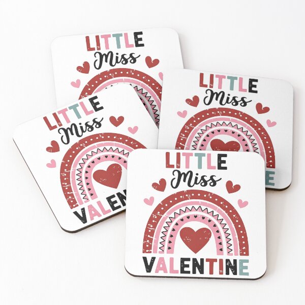 Item preview, Little Miss Valentine Cute Heart Rainbow  designed and sold by TheWizArt.