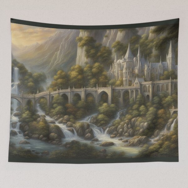 Item preview, Rivendell / The Lord Of The Rings designed and sold by Cinema Graphics.