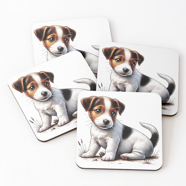 Item preview, Adorable Jack Russell puppy designed and sold by nicnacc.