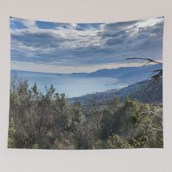 Item preview, View of Bay in Liguria Italy on the Sea by Finale Ligure designed and sold by Quoppidou.