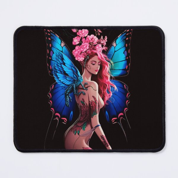 Item preview, female figure with butterfly  designed and sold by aipaint.