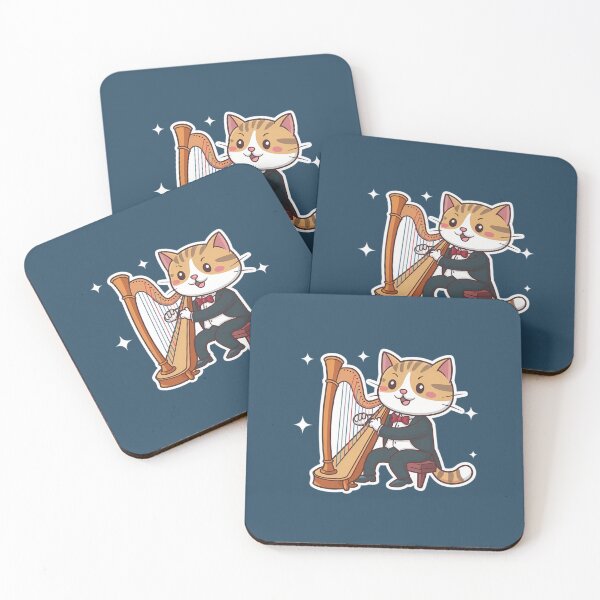 Item preview, Harpist Cat designed and sold by P2Genies.