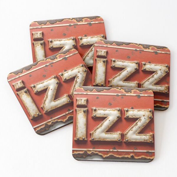 Item preview, Vintage Metal Pizza Sign with Distressed Red and White Design designed and sold by Creative88Art.
