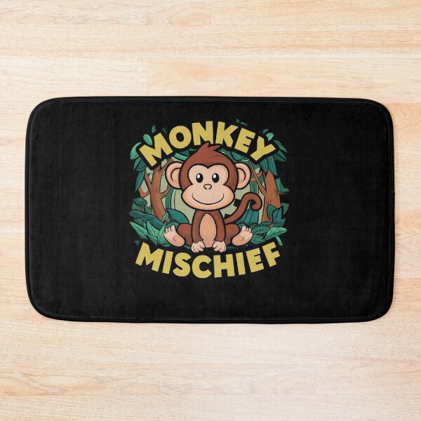 Item preview, Mischievous Monkey Humor Tropical Jungle Graphic designed and sold by LiquidPrintsArtIL.