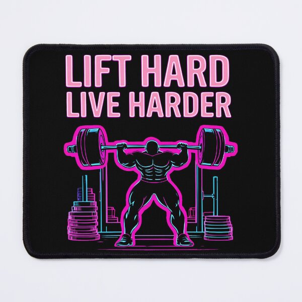 Item preview, Lift Hard Live Harder Gym Motto designed and sold by AlphaTeez.