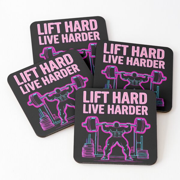 Item preview, Lift Hard Live Harder Gym Motto designed and sold by AlphaTeez.
