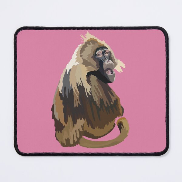 Item preview, G is for Gelada Baboon,Gelada – Unique Ethiopian Highland Primate Wildlife Illustration designed and sold by PrettylittlepastelUk.