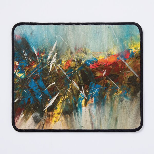 Item preview, Sword Fight Original Abstract Painting, Colorful Marks designed and sold by Angela Dow.