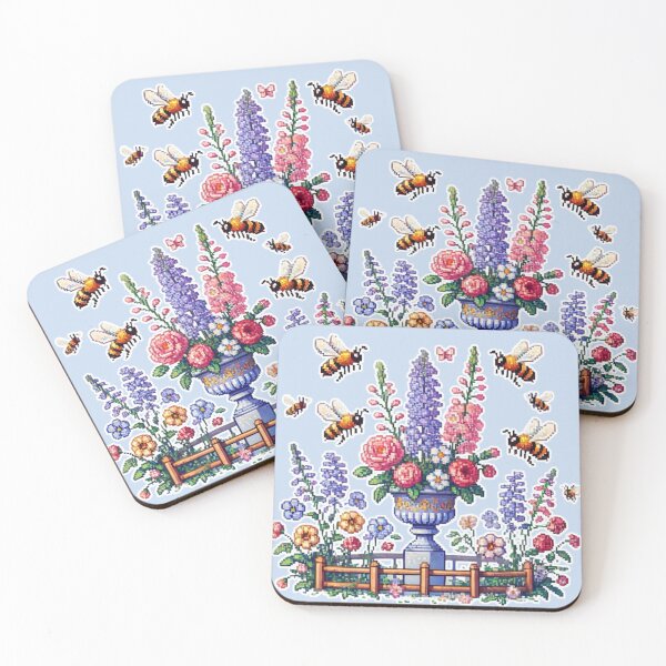Item preview, Pixelated garden theme designed and sold by Sugar Wisdom .